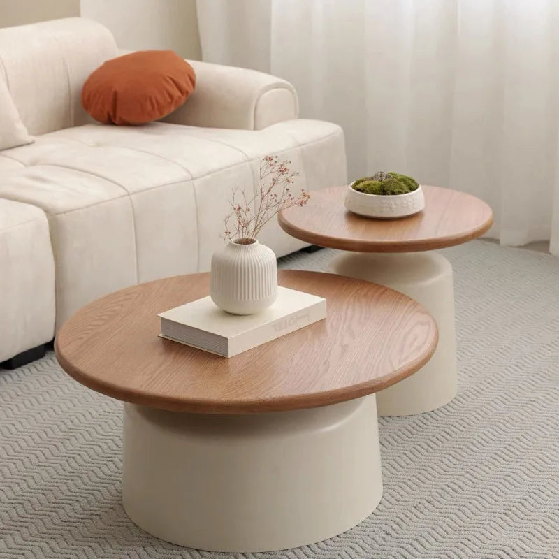 Scandinavian Round Coffee Table Set – view 1, modern home furniture